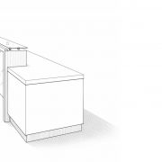 custom reception desk sketch 3