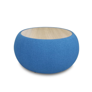 flat-top-pumpkin-ottoman-coffee-table-upholstered-base-timber-Melteca-top