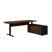 Summit-II-Executive-Desk-with-right-hand-return-black-frame-with-aged-walnut