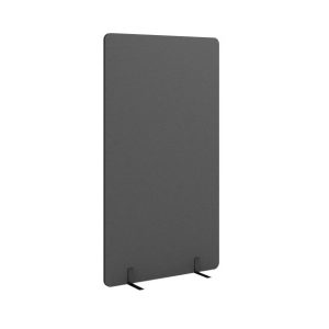 acoustic-freestanding-partition-with-black-feet-in-dark-grey