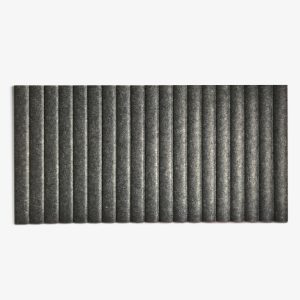 acoustic wave panel wall panel in dark grey