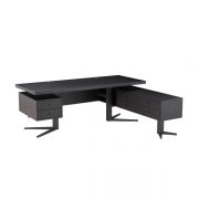 venezia exec desk black with right hand return