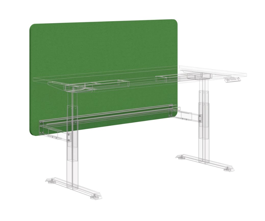 Sonic Summit II Plus Acoustic Leg Mount Screen Robyn Skeates Office