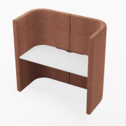 Cube desk - brown