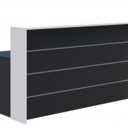 Euro reception counter white and black 1
