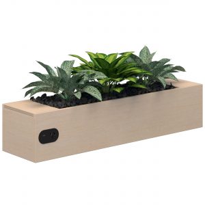 RapidPlanterwithPower250Hx1200Lx300D-RO-1 - Refined Oak