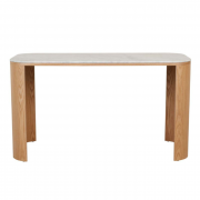 Classique marble Desk - White marble, ash - 1
