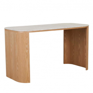 Classique marble Desk - White marble, ash - 2