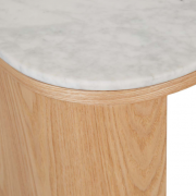 Classique marble Desk - White marble, ash - 4 - detail