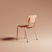 Easypeasy Chair - Pink salt back angle