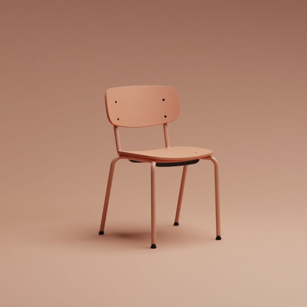 Easypeasy Chair - pink salt front angle